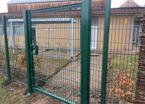 HGMTの円形のポスト3Dの網の金属の庭の塀のゲート