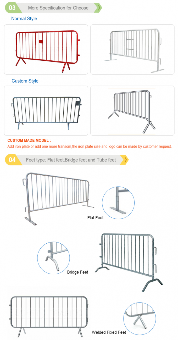 3D 臨時境界フェンシング / 群衆障壁フェンシング 2.4 X 2.95m 2