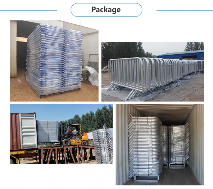 3D 臨時境界フェンシング / 群衆障壁フェンシング 2.4 X 2.95m 6