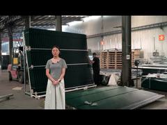 スクウェア・ポスト・フラット・バー・アンチ・クライム・メッシュ・フェンス・パッキング