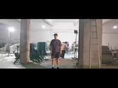 Vメッシュセキュリティフェンス用60*60mm支柱の製造工程