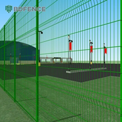 セキュリティ カーブメタルPVC粉末 3d コーティング 熱線網のフェンスパネル
