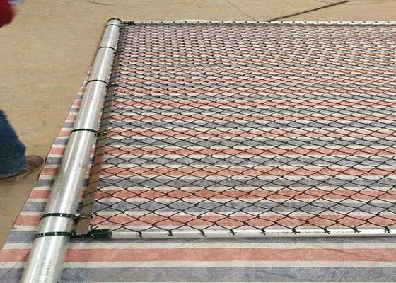 8 足のチェーンリンクフェンス 熱付PVCコーティング網格サイズ60*60mm