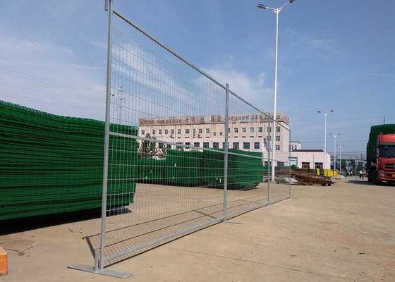 ホットディップガルバン化カナダ方形チューブ建設 携帯の一時的なフェンス