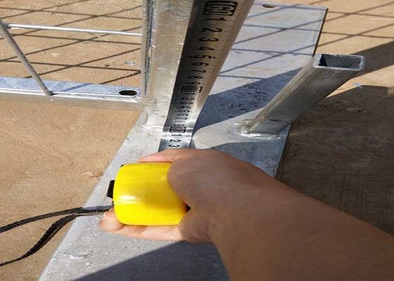 ホットディップガルバン化カナダ方形チューブ建設 携帯の一時的なフェンス
