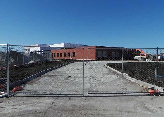 アメリカンポータブルチェーンリンク 建設現場のための一時的なフェンス 仮設フェンス
