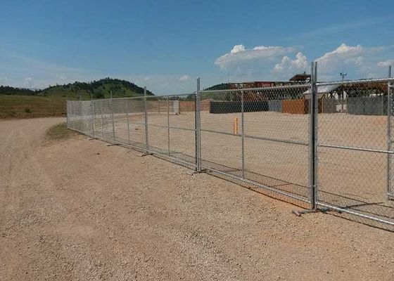 アメリカンポータブルチェーンリンク 建設現場のための一時的なフェンス 仮設フェンス