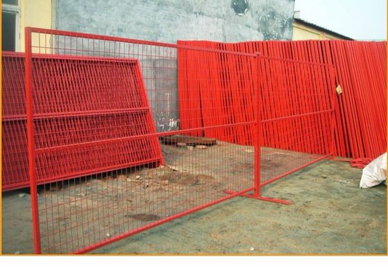 アメリカ市場標準 6 x 12 フィート 鉄鋼化 建設用 仮設 チェーンリンク フェンス パネル