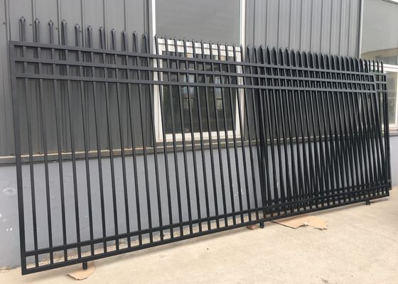 ISO9001 L2400mmの錬鉄の管状の鋼鉄塀