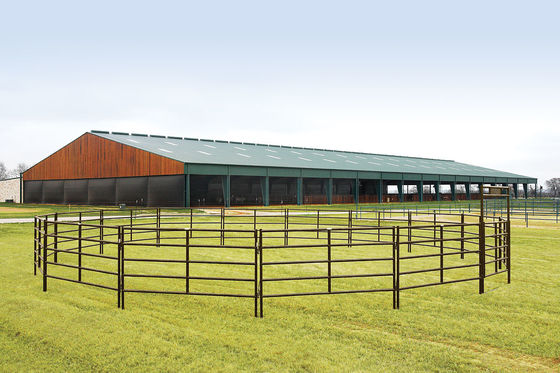 頑丈な電流を通された農場の携帯用牛は1.7mの高さにパネルをはめる