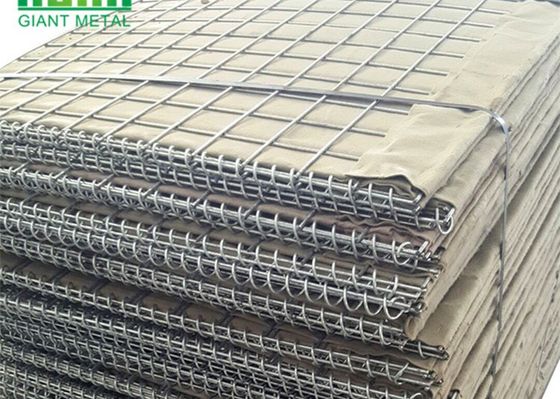 軍の溶接された網のGabion 5.0mm Hescoの障壁の送風壁