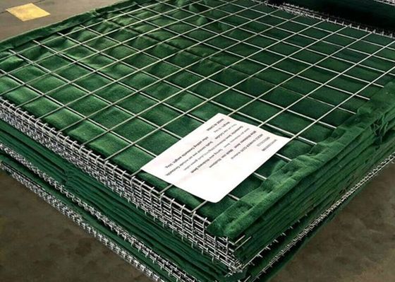 軍の溶接された網のGabion 5.0mm Hescoの障壁の送風壁
